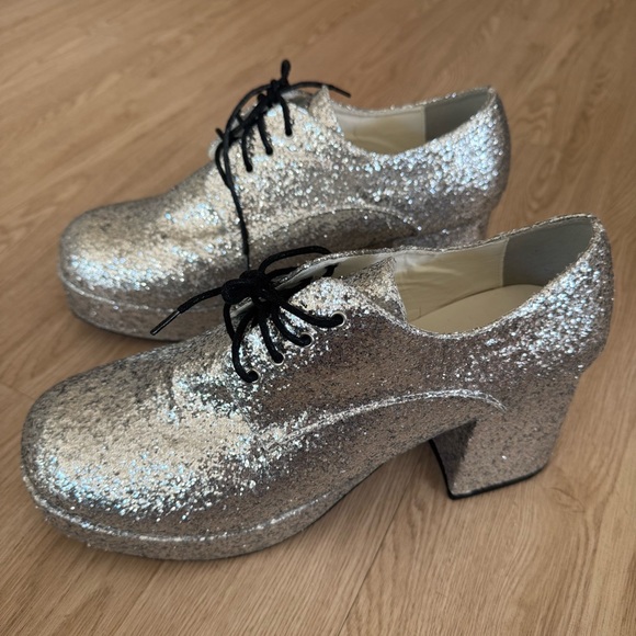 Disco Glitter platform heeled Men’s Shoes - Picture 2 of 7